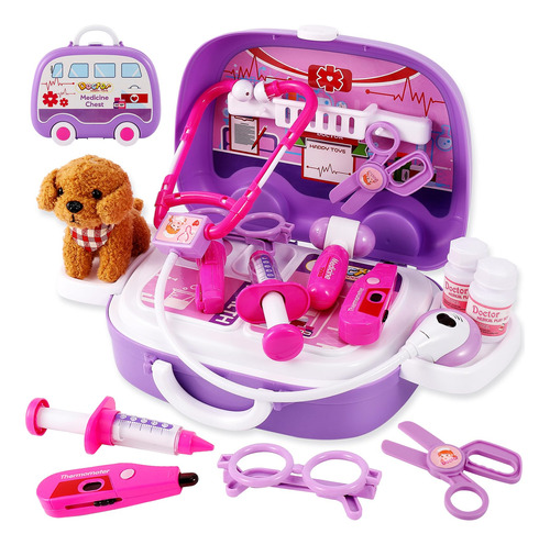 Hyakids Vet Play Sets Kit De Medico De Juguete Para Ninos, J