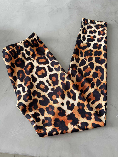 Calza Lycra Animal Print Niña Talle 7