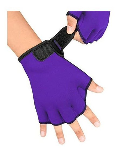 Guantes Fitst4 Aguamarina Palmeada Paddle De Natación Guante