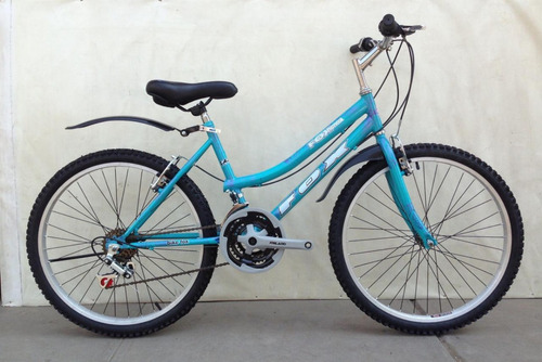 Bicicleta Dama Campera Canasta Aro 24 18v Componentes Taiwan