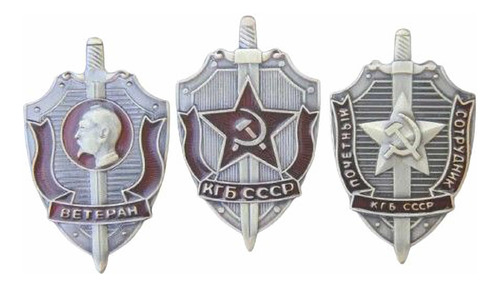 Set 3 Pins Ejercito Ruso Urss Ww2 Unión Soviética Stalin Kgb