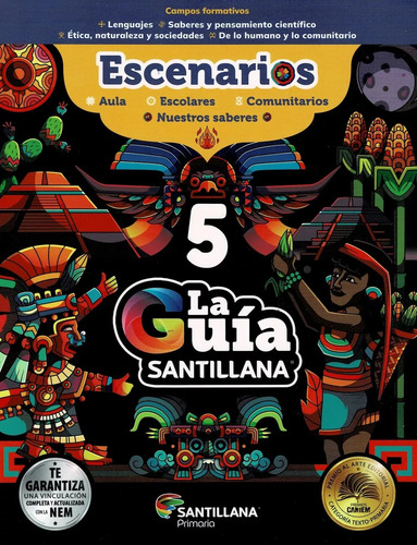 Guía Santillana 5° Pública Kit C/4 Libros + Exámenes 2024-25
