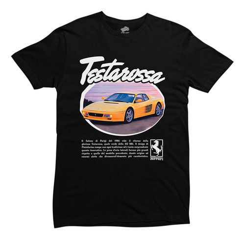Playera Ferrari Testarossa 100% Algodón | Forjado Autos