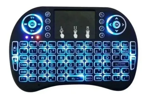 Mini Teclado Control Inalámbrico Android Smart Tv Iluminado
