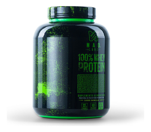 Proteína Mad Labz 100% Whey 2.26 kg Sabor Vainilla