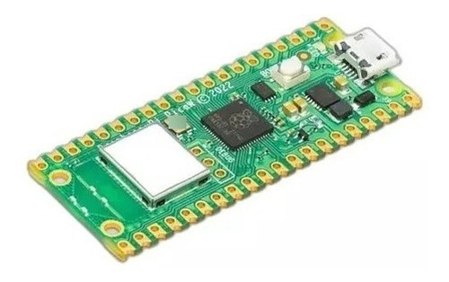 Raspberry Pi Pico W Con Los Pines Soldados