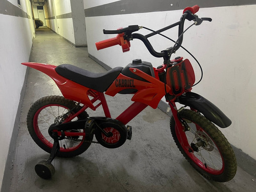 Bicicleta Con Sonido De Moto, R16, Para Niño