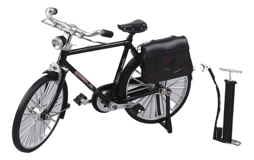 Bicicleta Clasica A Escala 1:10 Con Maletín Y Bomba