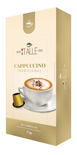Capsulas Nespresso Cappuccino Café Italle Compatíveis Kit 10