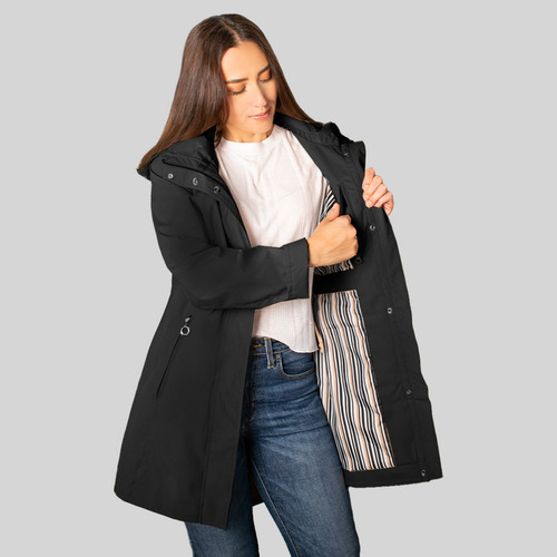 Chamarra Mujer Con Capucha Gabardina Softshell Greenlander