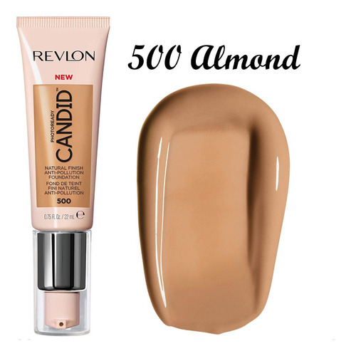 Base Revlon Photoready Candid Natural Finish 500 Amêndoas