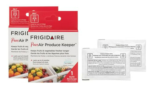 Frigidaire Pack 2 Guarda Vegetales Pure Air, Blanco