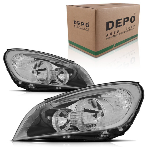 Farol Volvo S60 2011 2012 2013 2014 Foco Duplo Led