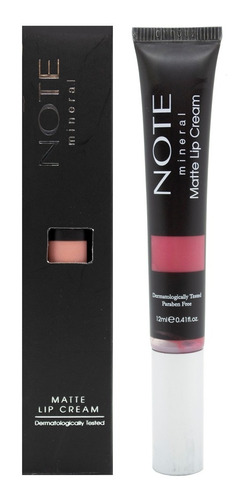 Note Mineral Matte Lip Cream Labial En Crema Mate Vegano