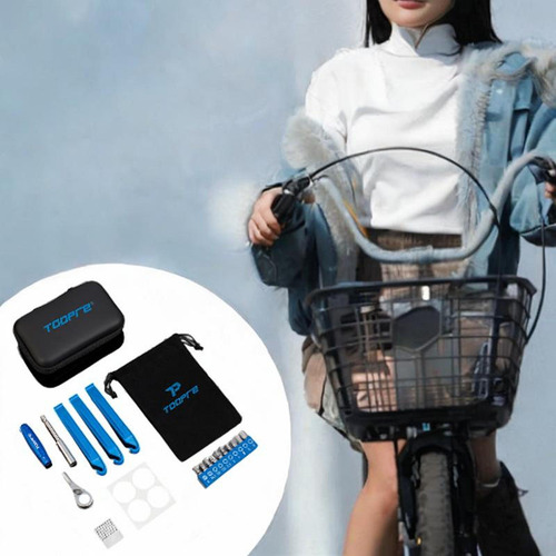 Llave De Trinquete De Bicicleta Con 10 Bits Con Estuche De
