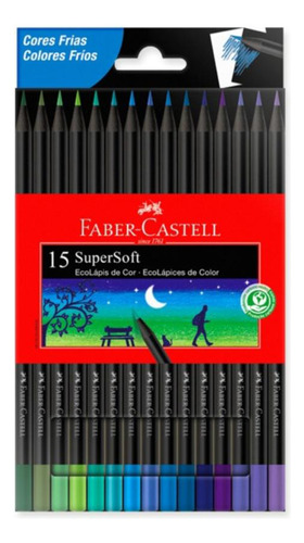 Ecolápices Supersoft X 15 Fríos Faber Castell