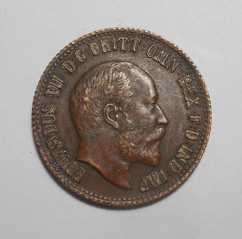 Gran Bretaña Token Edward Vll 1911 - Raro Con Canto Estriado