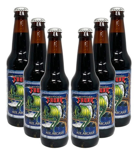 Six Pack Cerveza Artesanal Fauna Imperial Stout 355ml