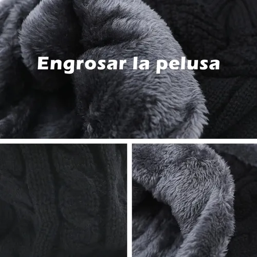3 En 1 Gorro Invierno, Bufanda Y Guantes Para Clima Frío,
