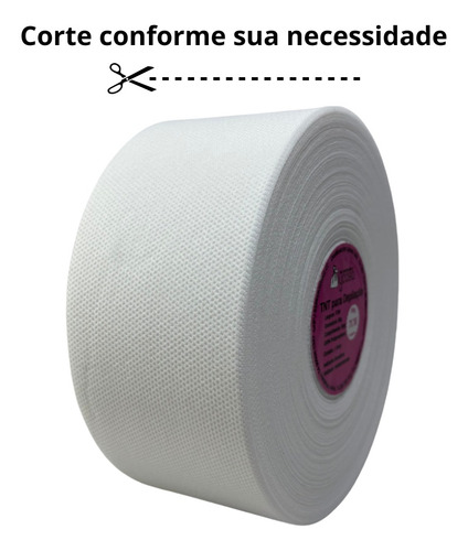 Tnt P/ Depilação 10cm-80gr (2 Rolo Branco) 50m Perlon Largo