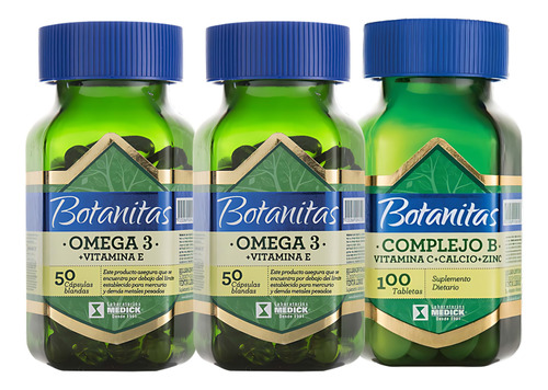 Omega 3 Botanitas + Complejo B - Unidad a $382