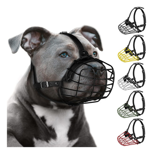 Máscara De Metal Pitbull Dog Bozal Amstaff Secure Wire Ba