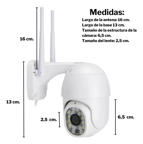 Imagen 6 de 10 de Cámara Seguridad Hogar Ip 66 Exterior Wifi Fullhd Movimiento