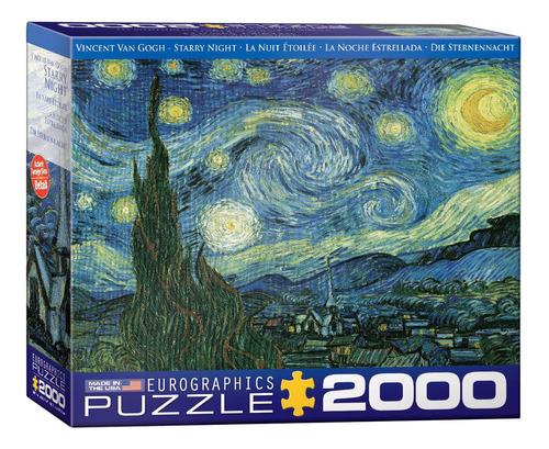 Noche Estrellada Van Gogh Rompecabezas 2000 Pz Eurographics