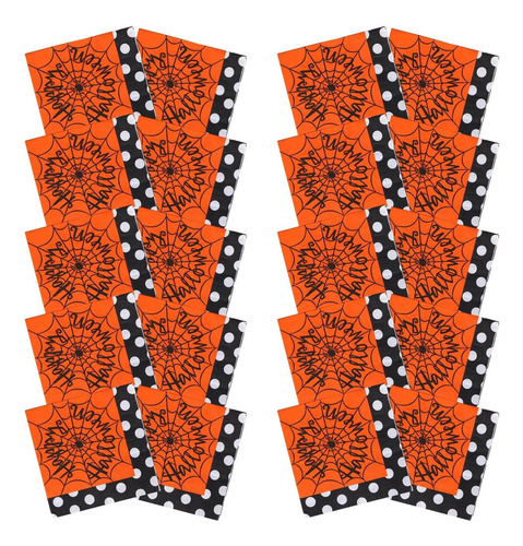 60pz Liquidacion Remate Mayoreo Halloween Servilletas