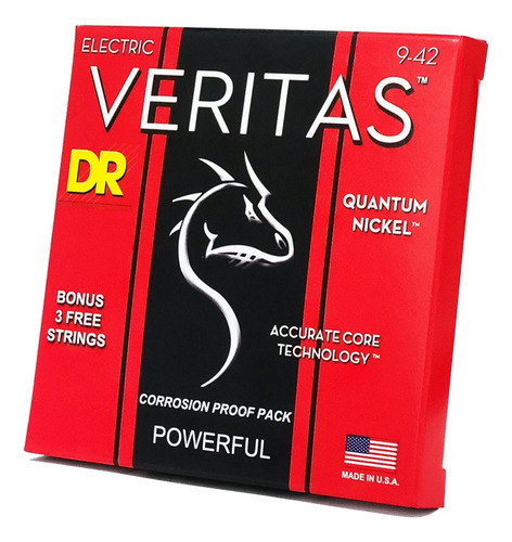 Dr Strings Drs-vte-9 - Cuerdas Veritas Con A.c.t Electric