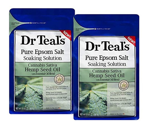 Teal's Pure Epsom Sal, Aceite De Semillas De Cáñamo