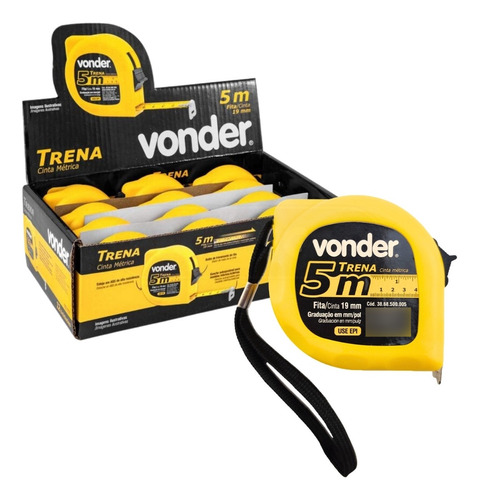 Kit Com 12 Trenas Em Aço 5m X 19mm, Prática - Vonder