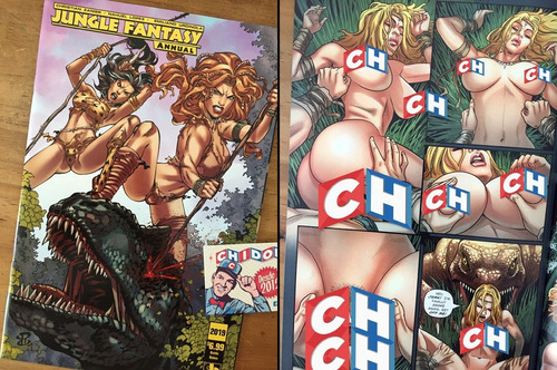 Comic - Jungle Fantasy Annual 2019 Battle Babes Sexy