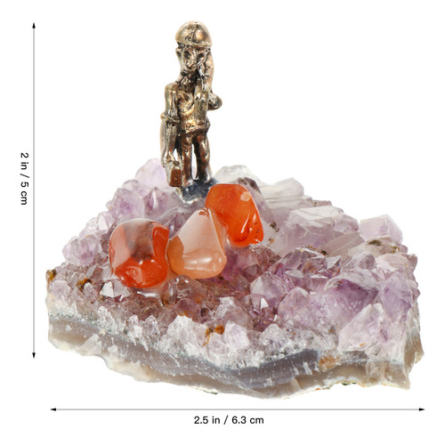 Balanza Desktop Decor Amethyst Cluster Miner