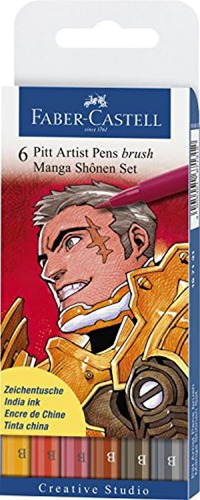 Rotuladores Faber-castel Pitt Artist Manga, Colores Surtidos