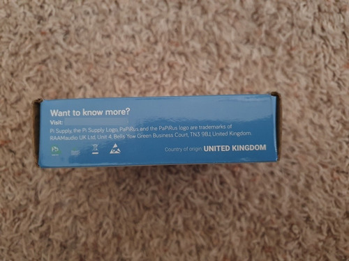 Papirus Hat 2.0 In - Epaper The Screen Hat For Raspberry Pi