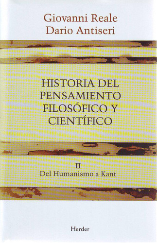 Libro: Historia Del Pensamiento Filosófico Y Científico Ii. 