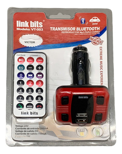 Transmisor Kit Para Auto Bluetooth