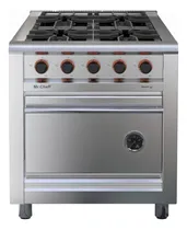 Comprar Cocina Industrial Morelli Mr Cheff 750 4 Hornallas Color Acero Tipo de conexión Gas natural