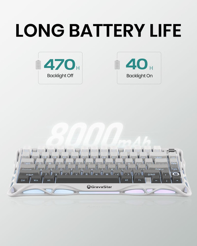 Teclado Mecánico Inalámbrico Para Juegos Gravastar Mercury K
