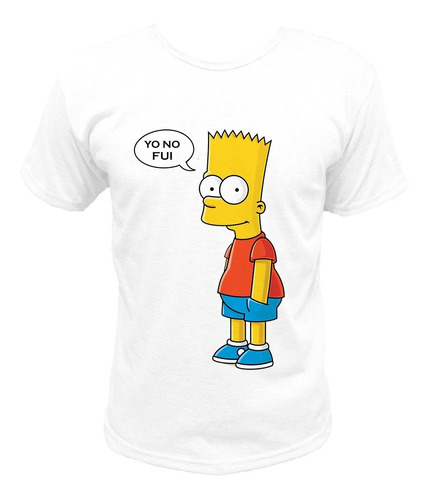 Remera Sublimada Adulto Unisex Bart Yo No Fui