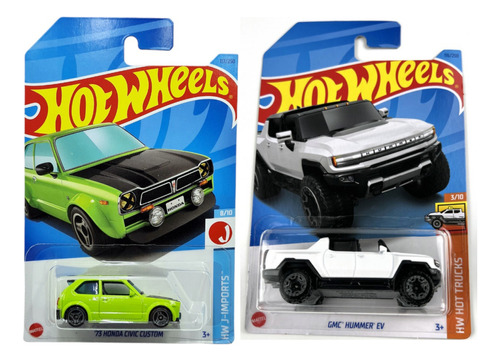 Pack 2 Hot Wheels - 73 Honda Civic Custom & Surtido