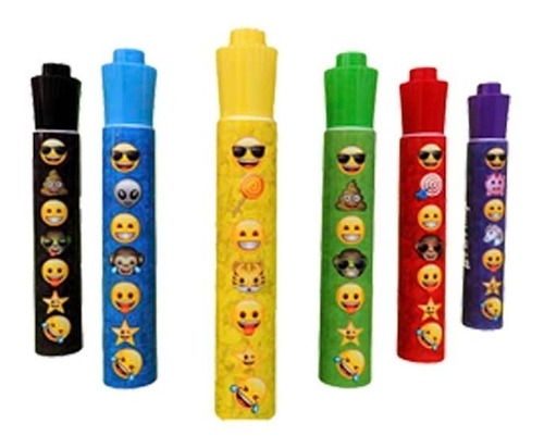 Marcadores De Agua 6 Colores Emoji