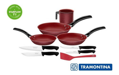 Ollas De Cocina Tramontina Juego 9 Pzas 27899/114