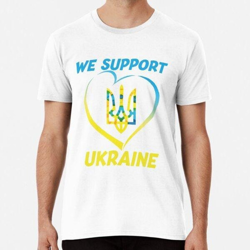 Remera Apoyamos A Ucrania, Mantente Fuerte Ucrania Dtg Algod