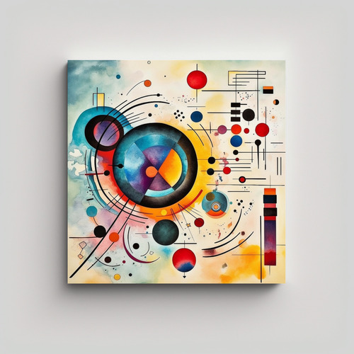 50x50cm Cuadro Galería Impresionante Wassily Kandinsky