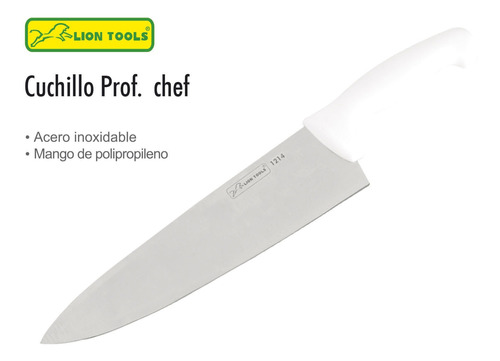 Cuchillo Prof Chef 10  Lion Tools 1214 Lion Tools