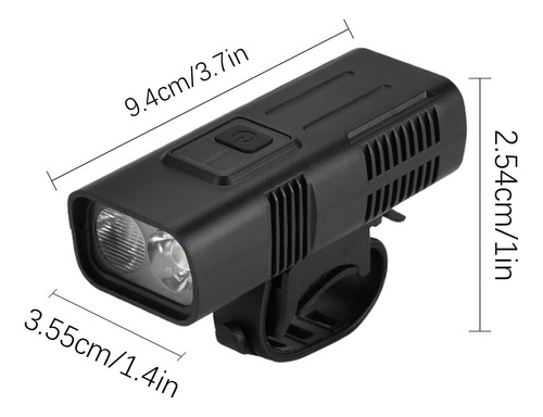 Luz De Bicicleta Recargable Linterna De Bicicleta Brillante