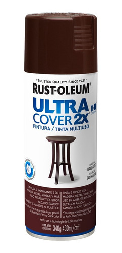 Uc Ultra Cover 2x Marron Brillante. 340g Spray