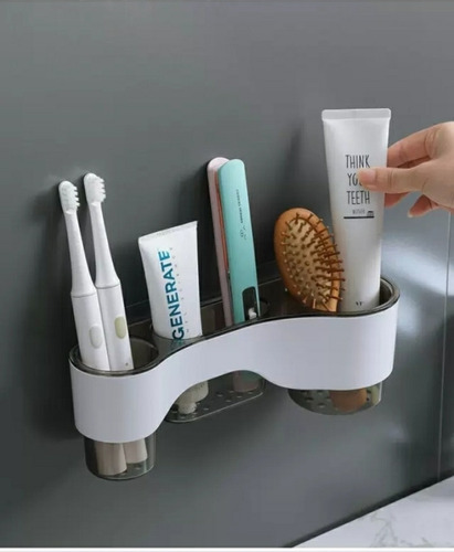 Imagen 6 de 10 de Organizador Soporte Porta Utensilios De Pared Multifuncional
